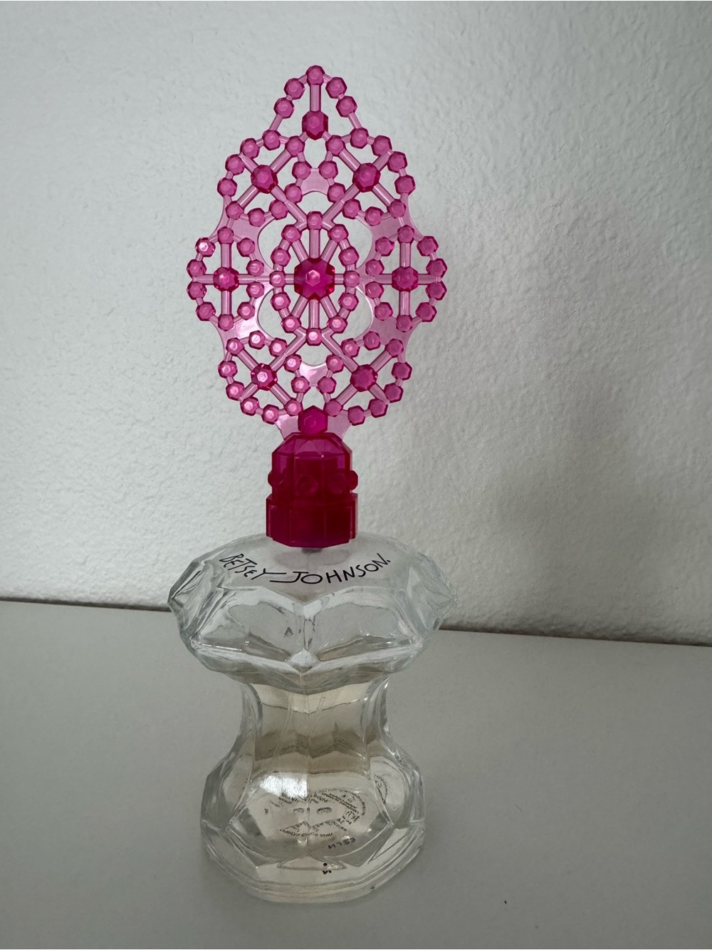 Betsey Johnson perfume with Pink Decorative Topper